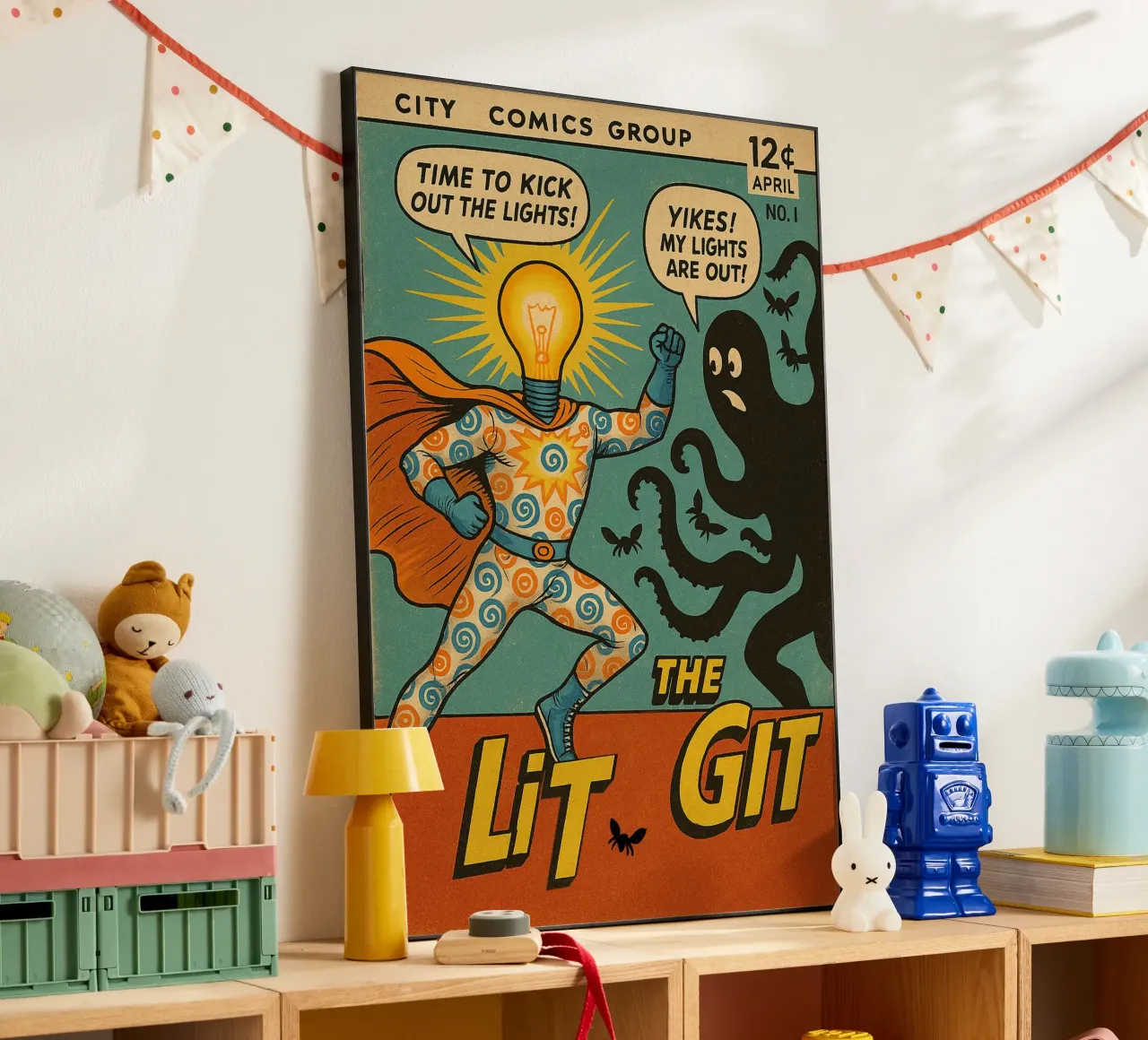 THE LIT GIT - Fresh Supes On The Block aluminio dibond de Vintage Van Gogh