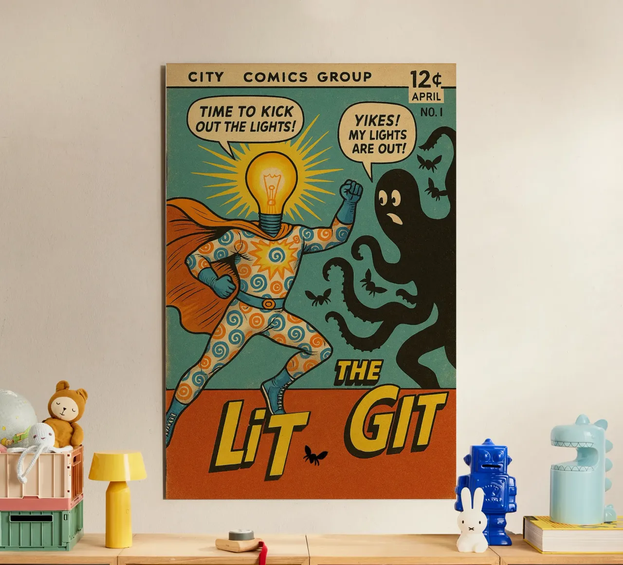 THE LIT GIT - Fresh Supes On The Block aluminio dibond de Vintage Van Gogh