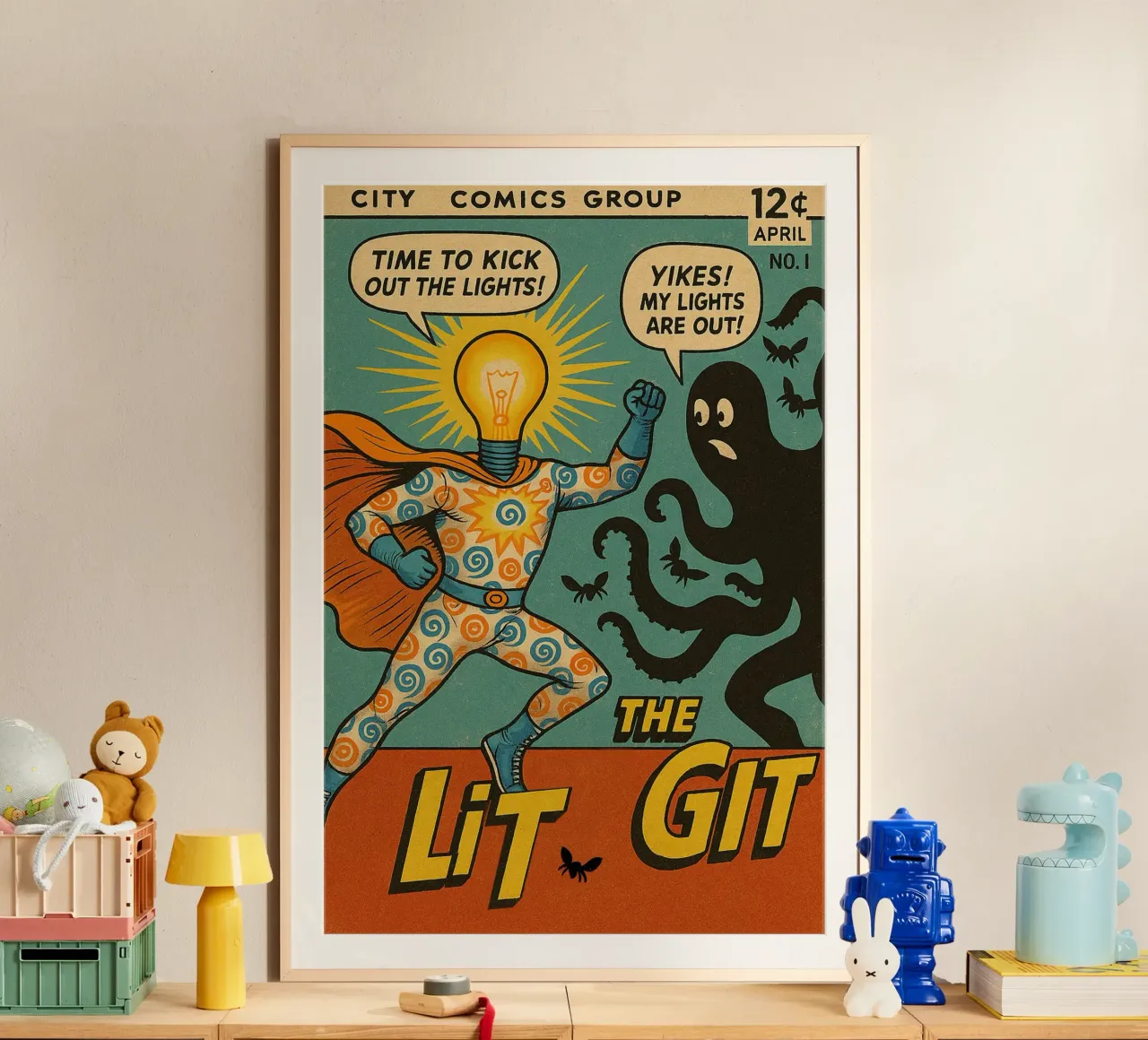 THE LIT GIT - Fresh Supes On The Block Hahnemühle von Vintage Van Gogh