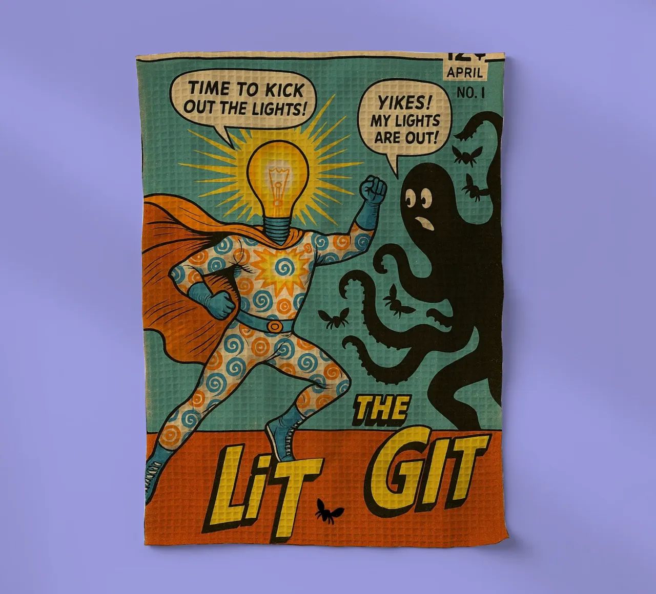 THE LIT GIT - Fresh Supes On The Block Geschirrtuch von Vintage Van Gogh
