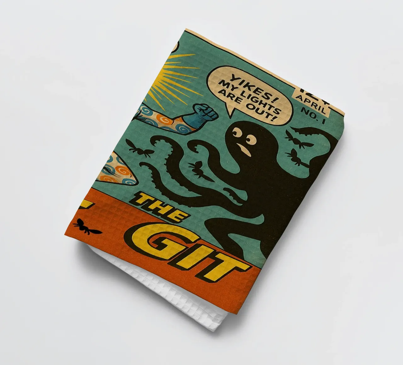 THE LIT GIT - Fresh Supes On The Block Geschirrtuch von Vintage Van Gogh