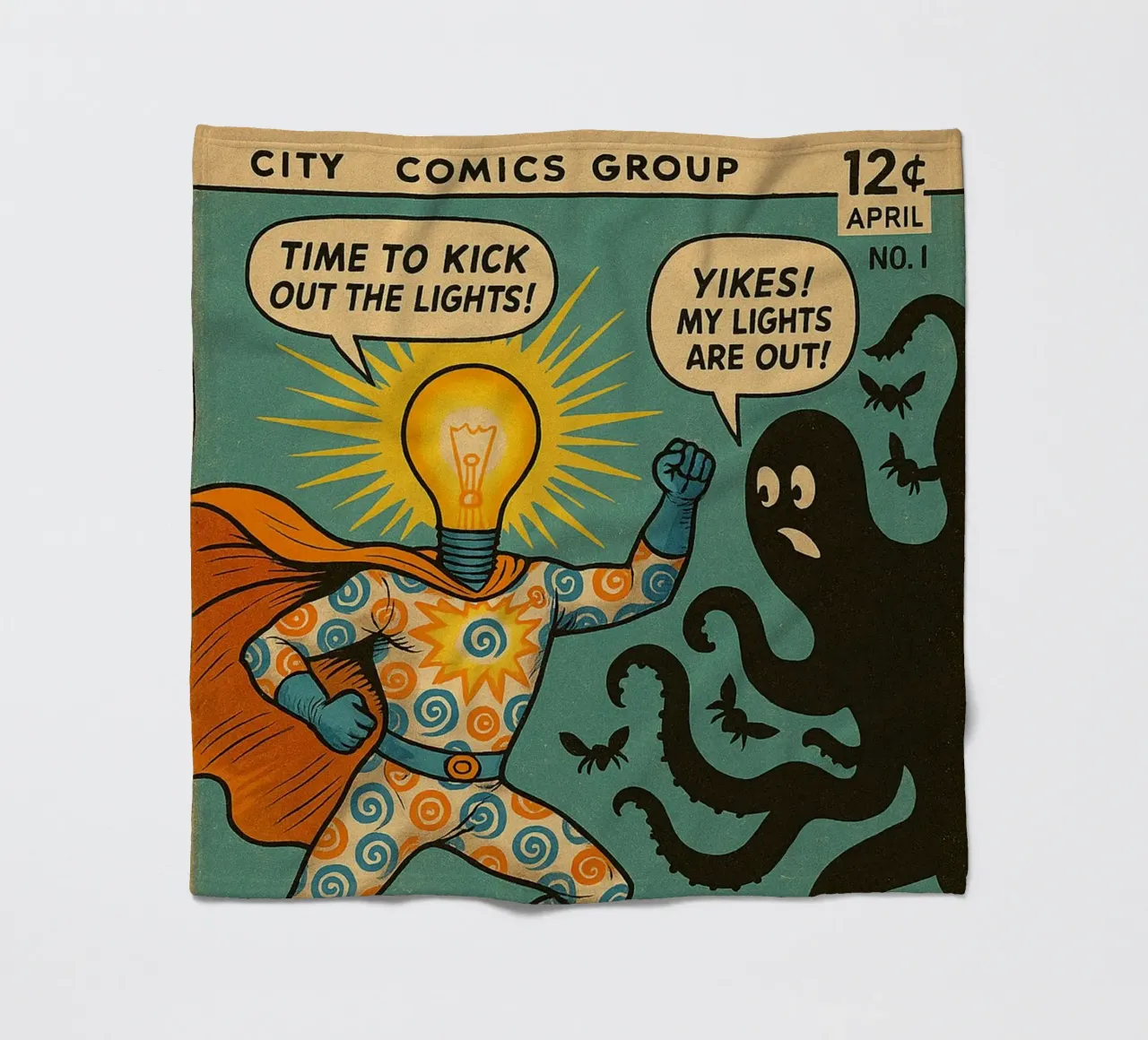 THE LIT GIT - Fresh Supes On The Block Fleecedecke von Vintage Van Gogh