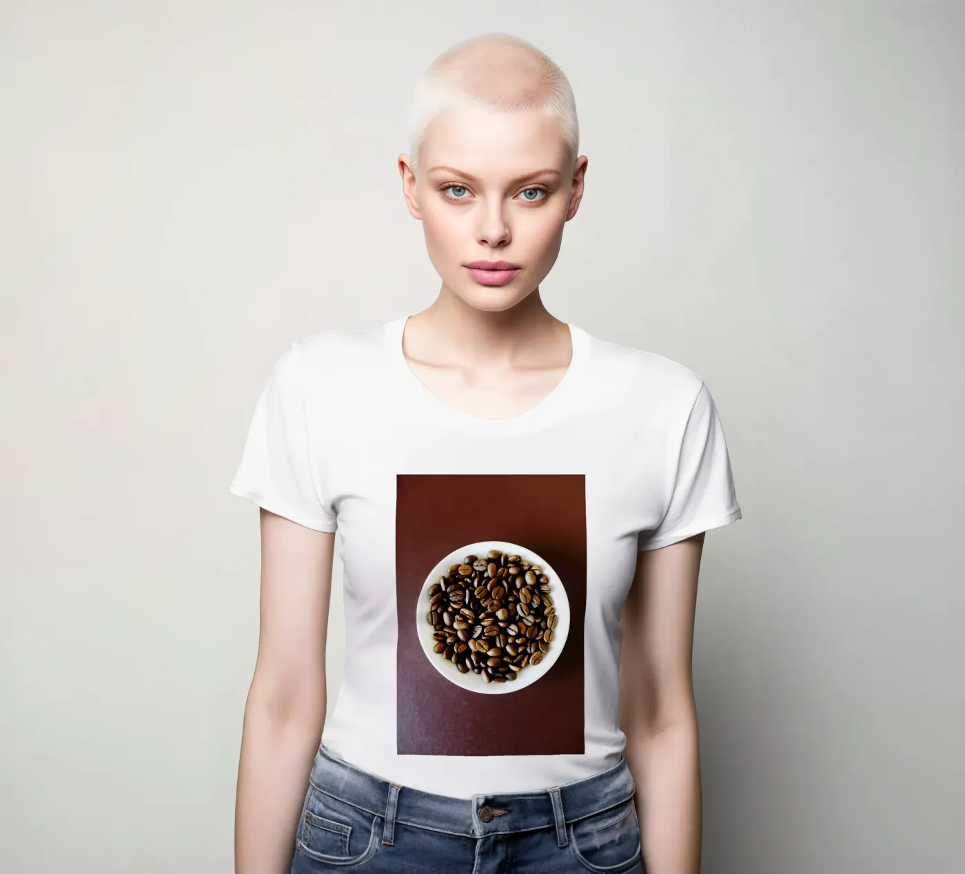 caffè, caffè, caffè t-shirt da donna da fotokunst
