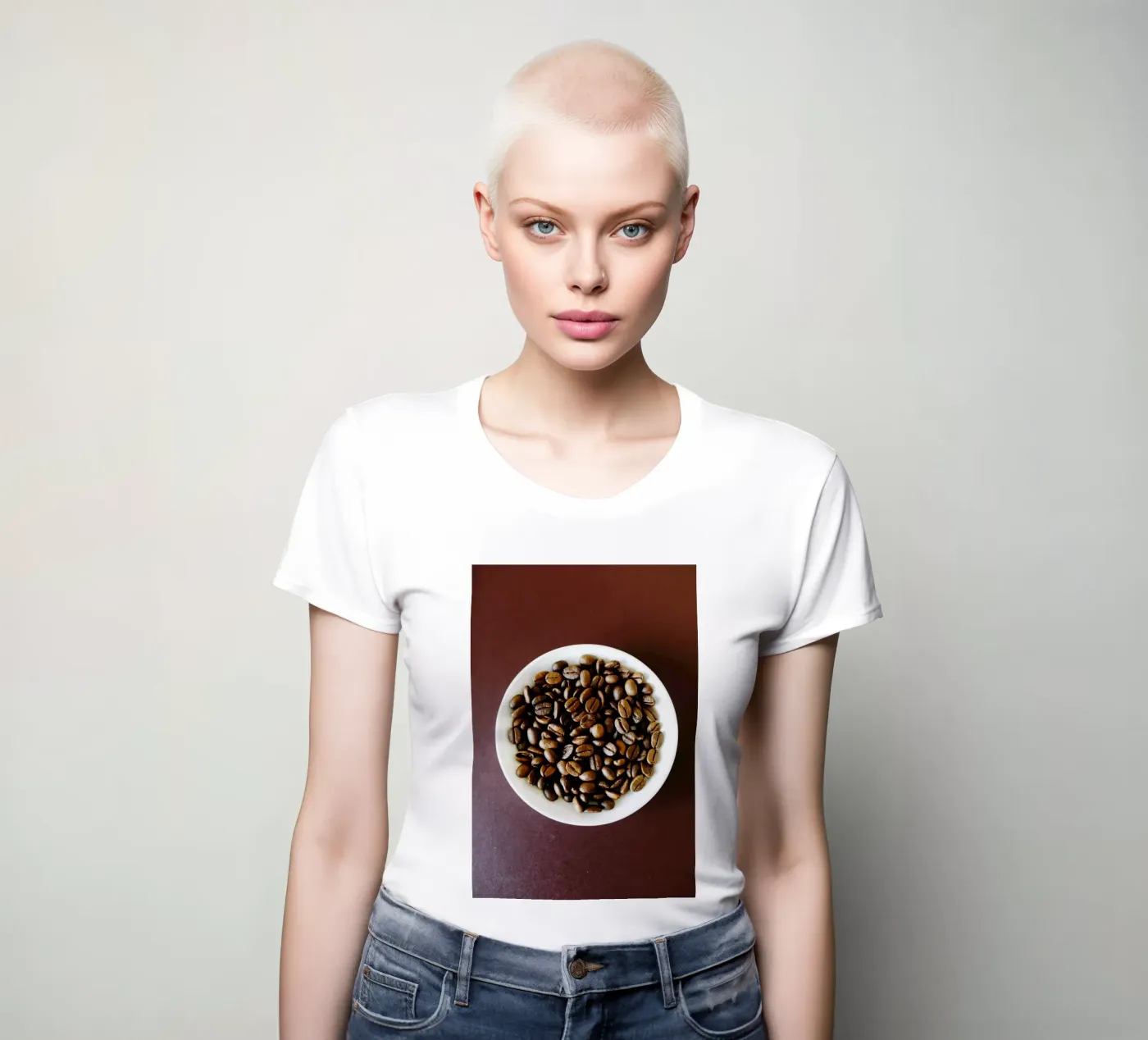 caffè, caffè, caffè t-shirt da donna da fotokunst