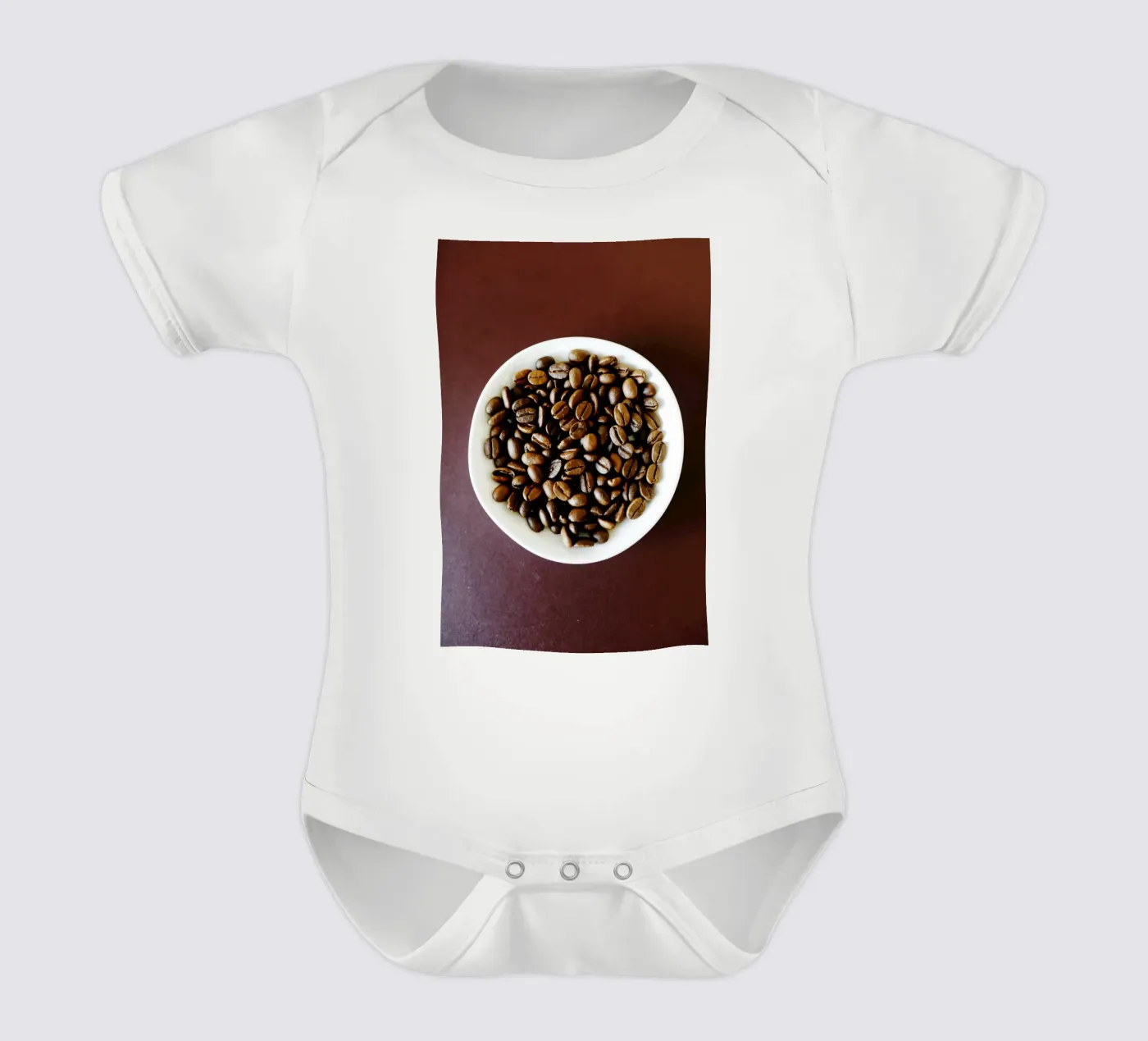 caffè, caffè, caffè body neonato maniche corte da fotokunst