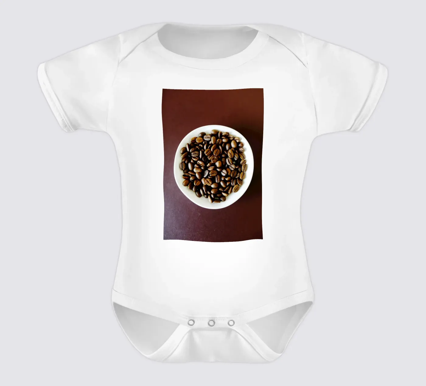 caffè, caffè, caffè body neonato maniche corte da fotokunst