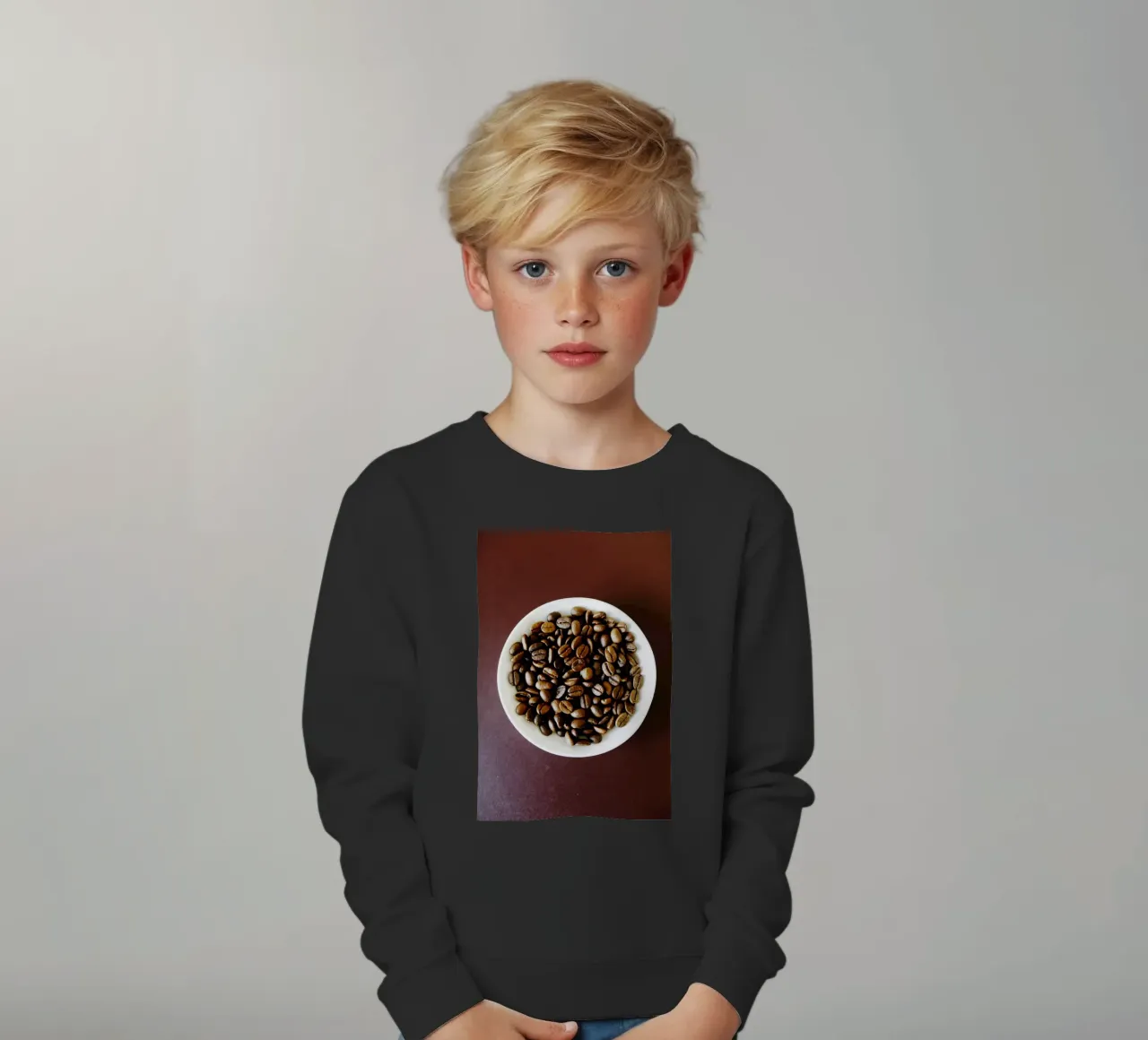 caffè, caffè, caffè felpa bambino da fotokunst