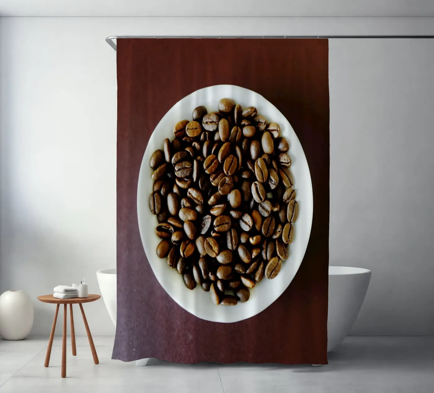 caffè, caffè, caffè tenda da doccia da fotokunst