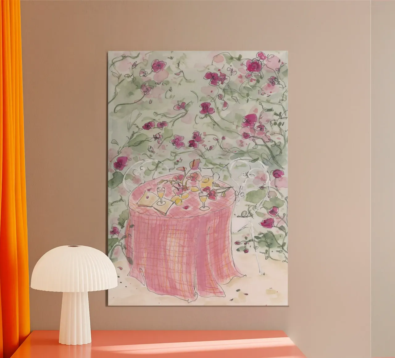 Festa della limonata poster con telaio in legno da Katharina Puritscher