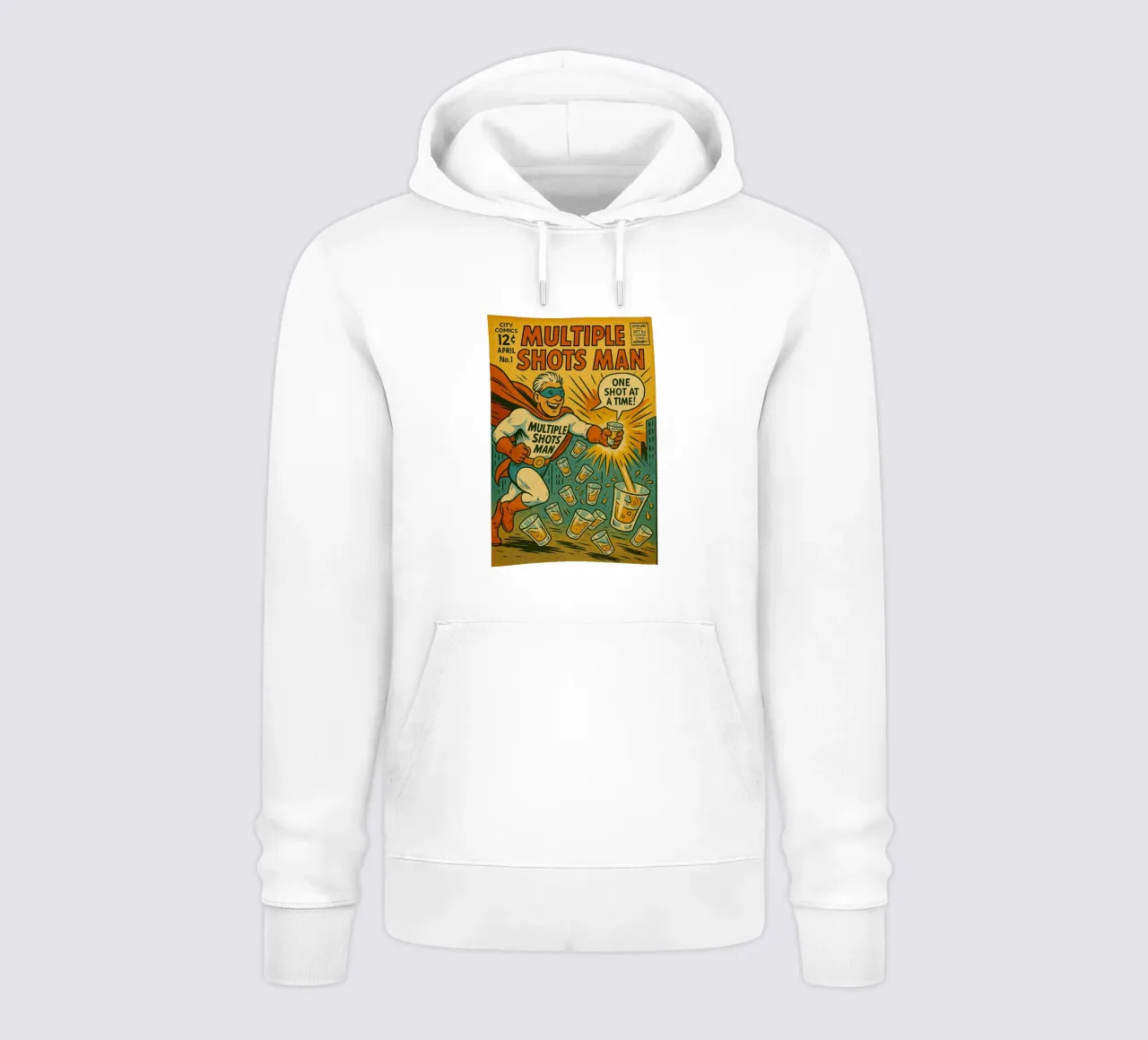 MULTIPLE SHOTS MAN - Fresh Supes On The Block felpa con cappuccio da Vintage Van Gogh