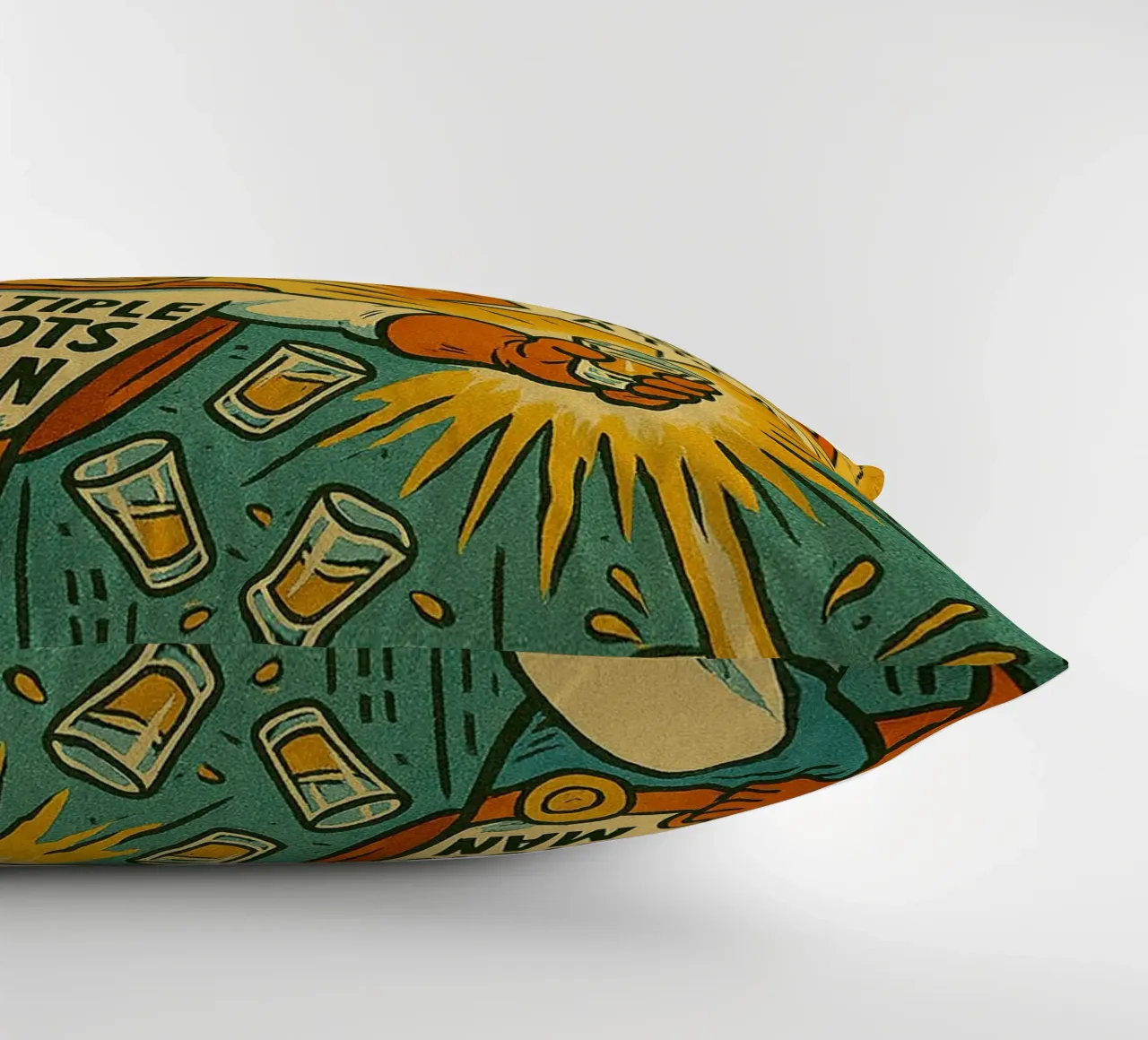 MULTIPLE SHOTS MAN - Fresh Supes On The Block cuscino da Vintage Van Gogh