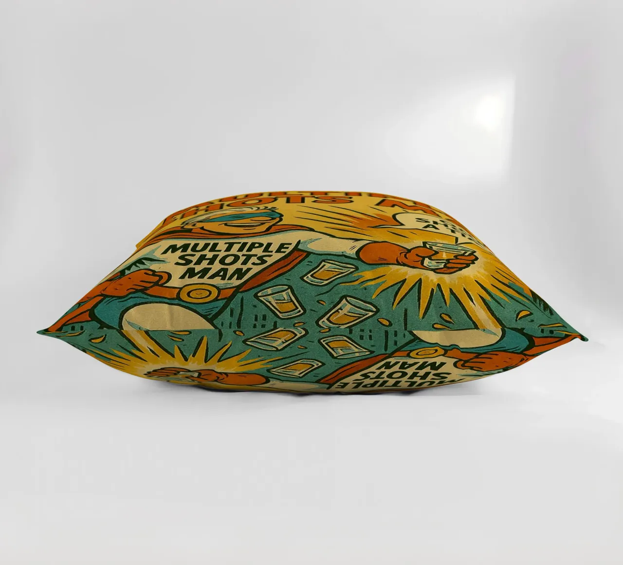 MULTIPLE SHOTS MAN - Fresh Supes On The Block cuscino da Vintage Van Gogh