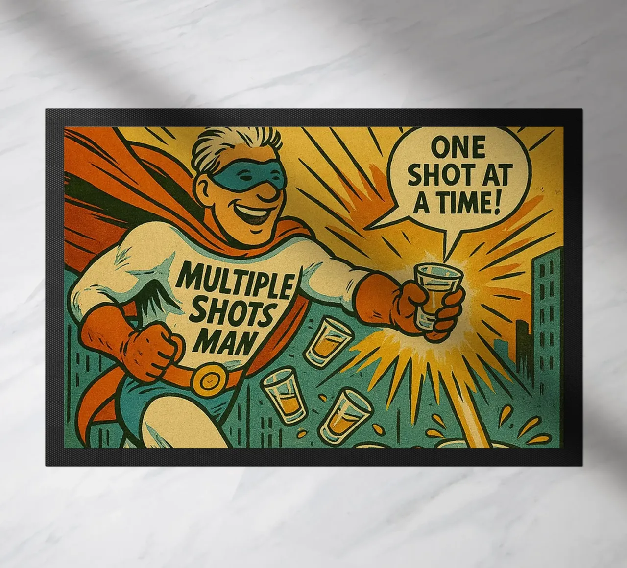 MULTIPLE SHOTS MAN - Fresh Supes On The Block zerbino da Vintage Van Gogh