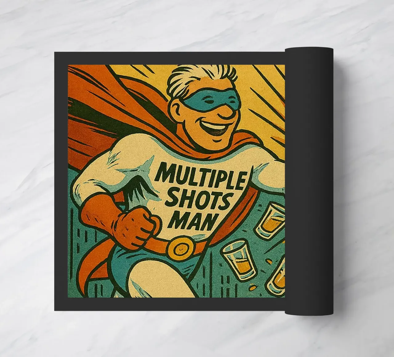 MULTIPLE SHOTS MAN - Fresh Supes On The Block zerbino da Vintage Van Gogh