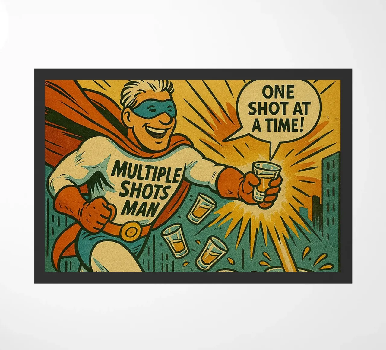 MULTIPLE SHOTS MAN - Fresh Supes On The Block zerbino da Vintage Van Gogh