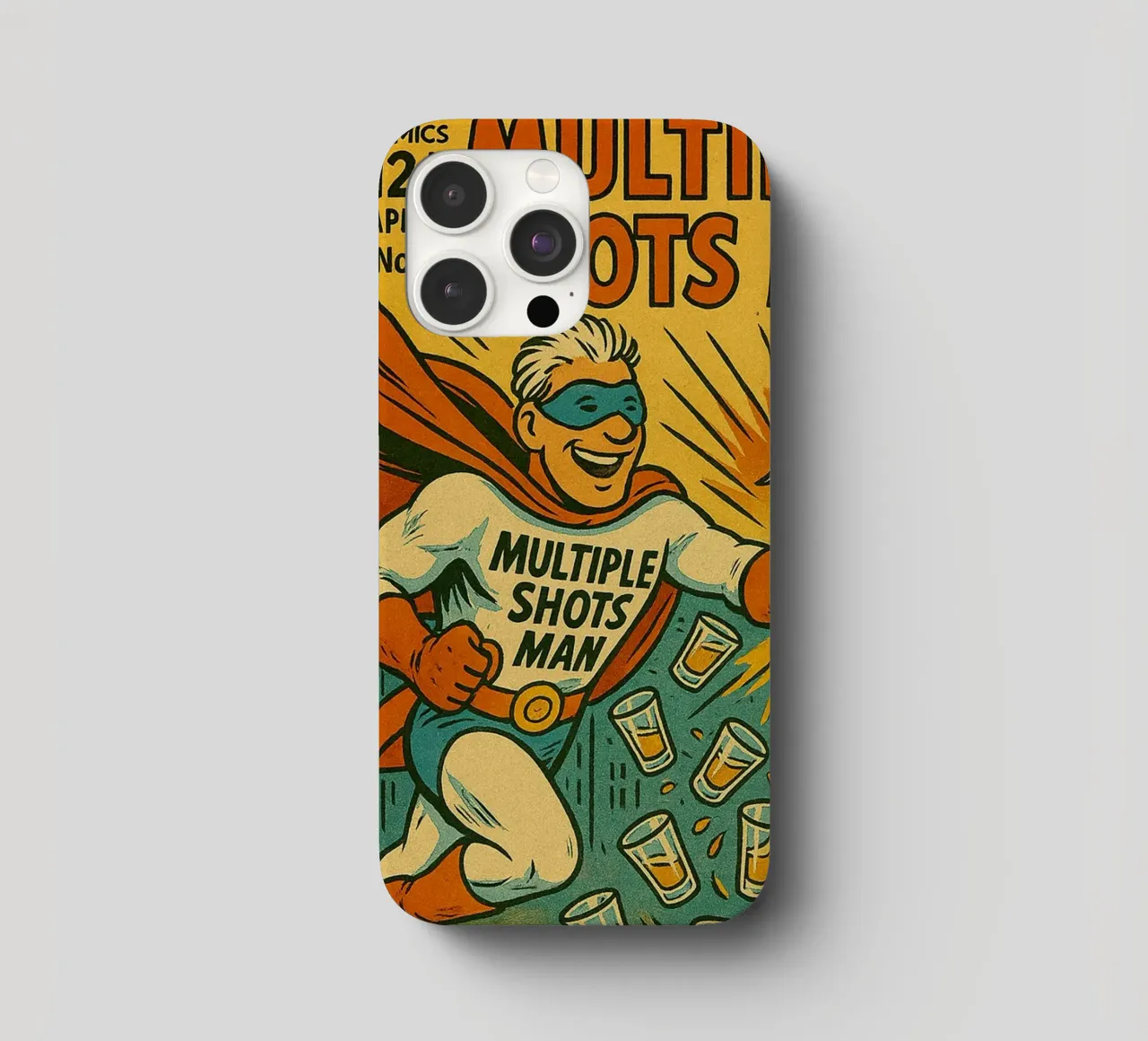 MULTIPLE SHOTS MAN - Fresh Supes On The Block iPhone Hülle von Vintage Van Gogh