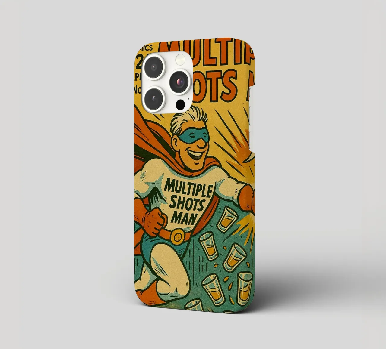 MULTIPLE SHOTS MAN - Fresh Supes On The Block iPhone Hülle von Vintage Van Gogh