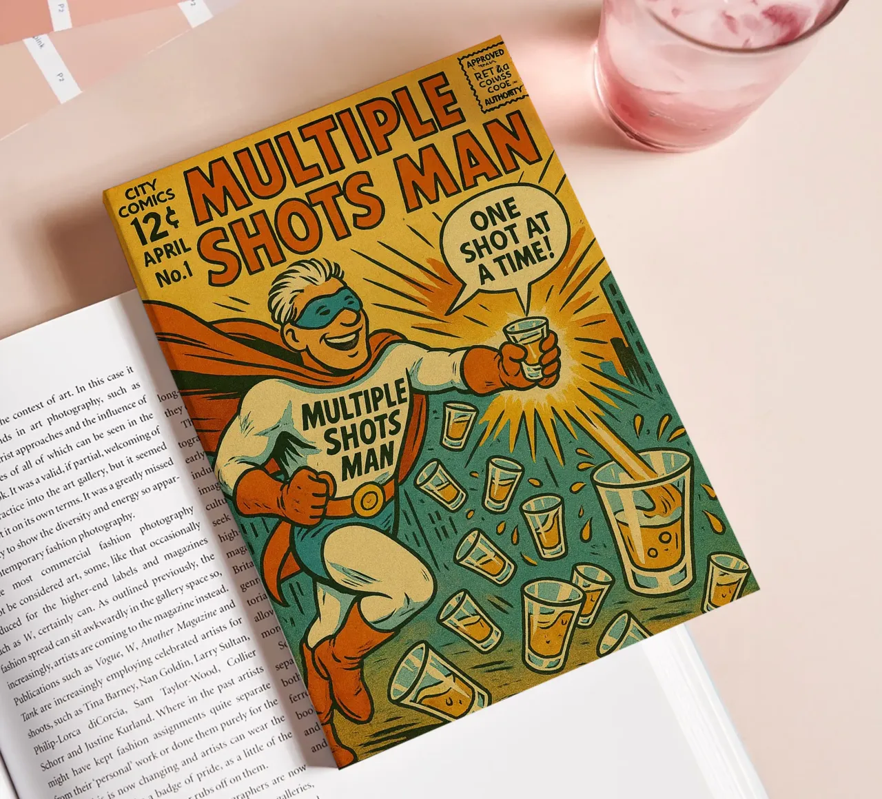 MULTIPLE SHOTS MAN - Fresh Supes On The Block carnet de notes de Vintage Van Gogh