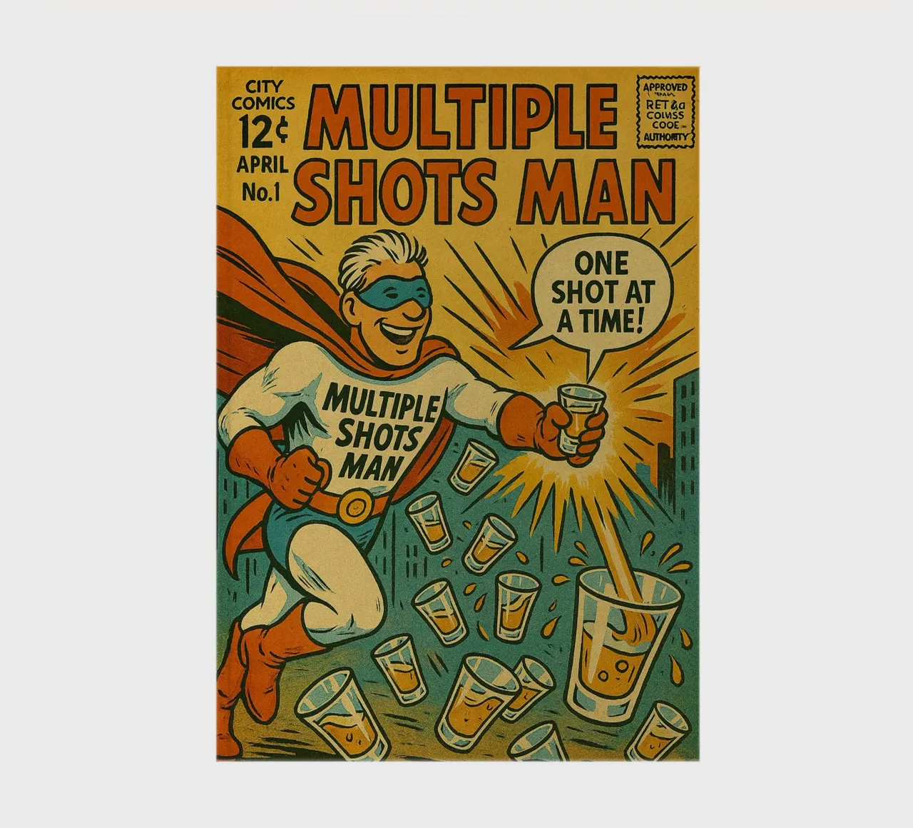 MULTIPLE SHOTS MAN - Fresh Supes On The Block notebook by Vintage Van Gogh