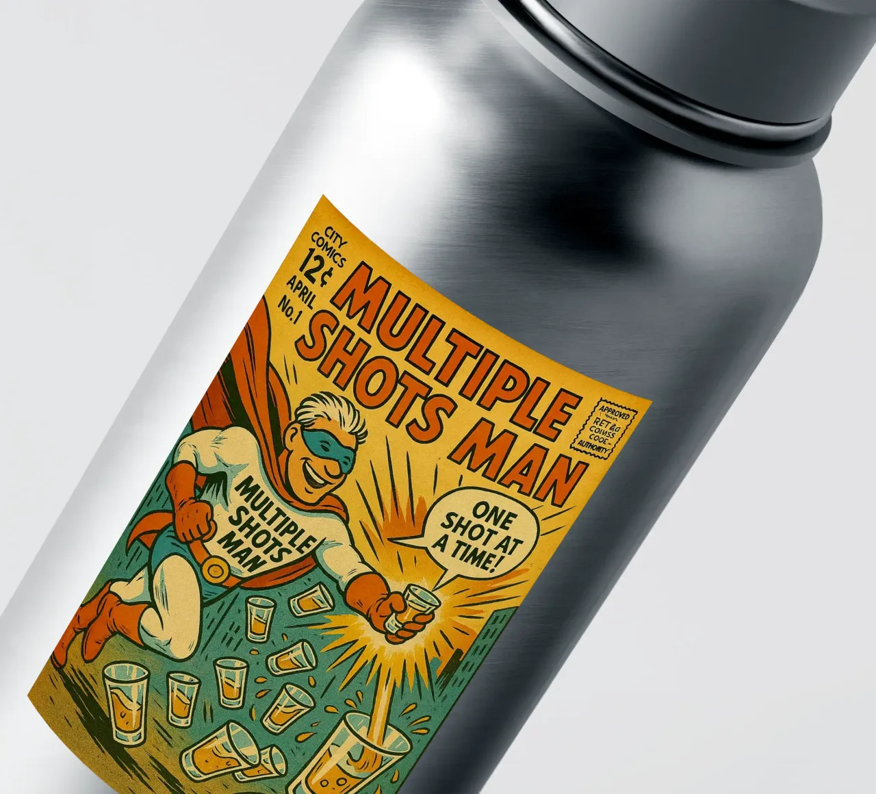 MULTIPLE SHOTS MAN - Fresh Supes On The Block adesivo da Vintage Van Gogh