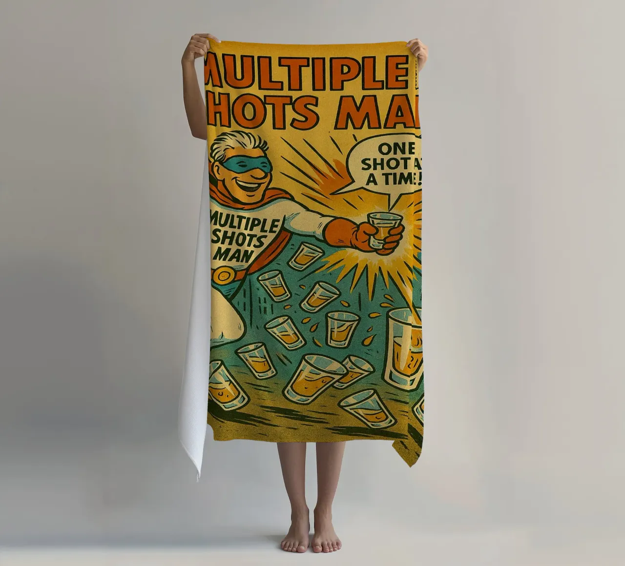 MULTIPLE SHOTS MAN - Fresh Supes On The Block toalla de playa de Vintage Van Gogh