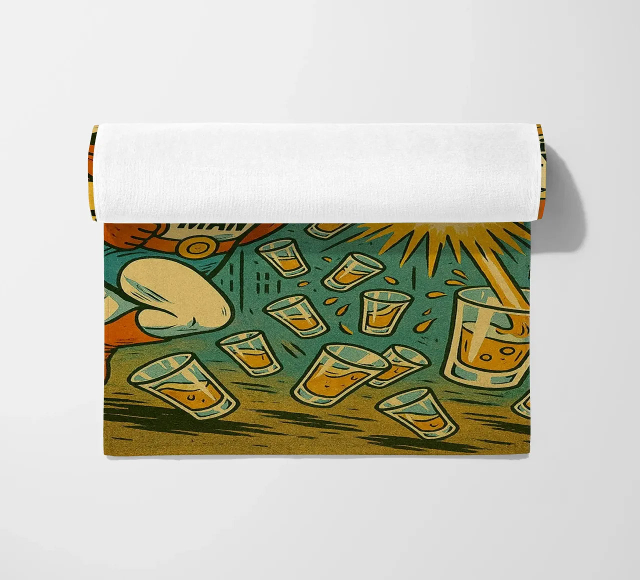 MULTIPLE SHOTS MAN - Fresh Supes On The Block toalla de playa de Vintage Van Gogh