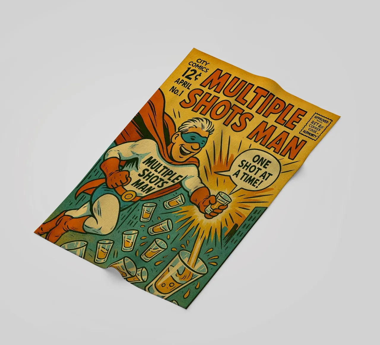 MULTIPLE SHOTS MAN - Fresh Supes On The Block toalla de playa de Vintage Van Gogh