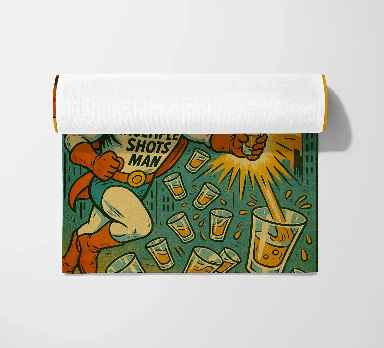 MULTIPLE SHOTS MAN - Fresh Supes On The Block toalla de playa de Vintage Van Gogh