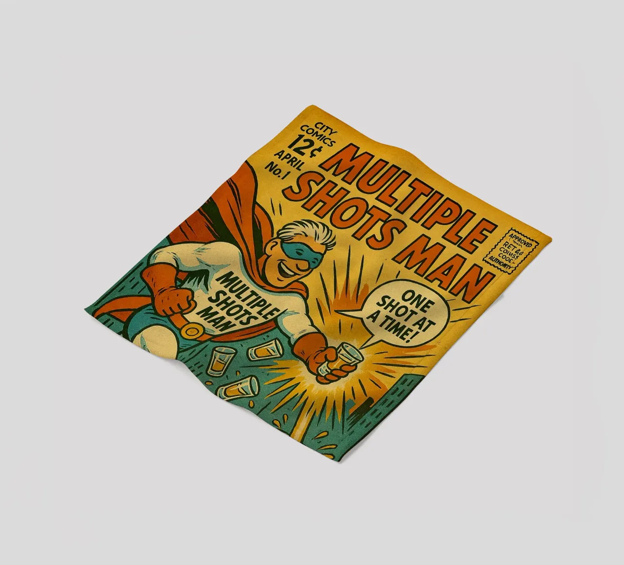 MULTIPLE SHOTS MAN - Fresh Supes On The Block Fleecedecke von Vintage Van Gogh