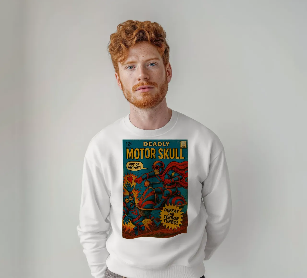 MOTOR SKULL - Fresh Supes On The Block felpa da Vintage Van Gogh