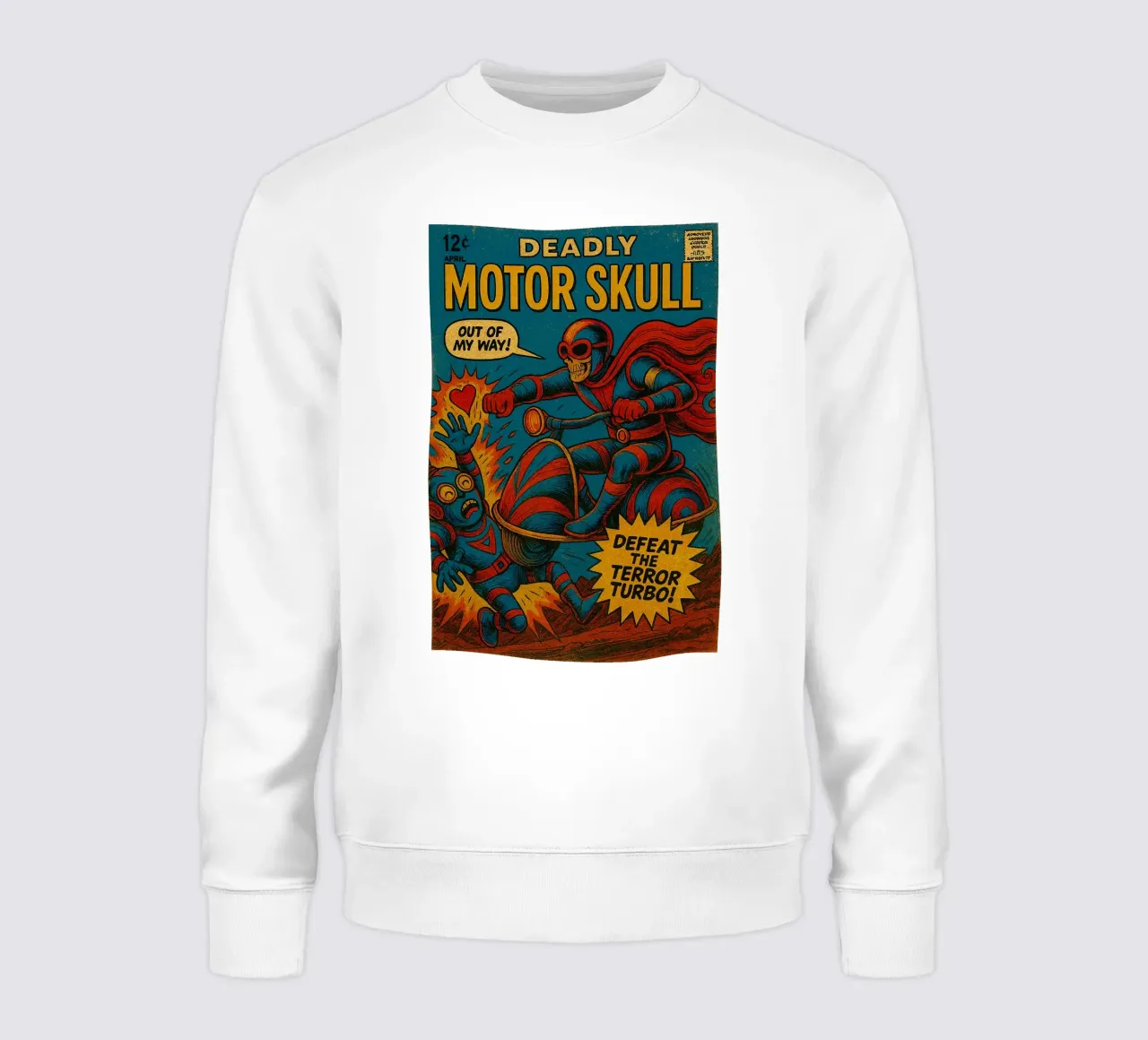 MOTOR SKULL - Fresh Supes On The Block sudadera de Vintage Van Gogh