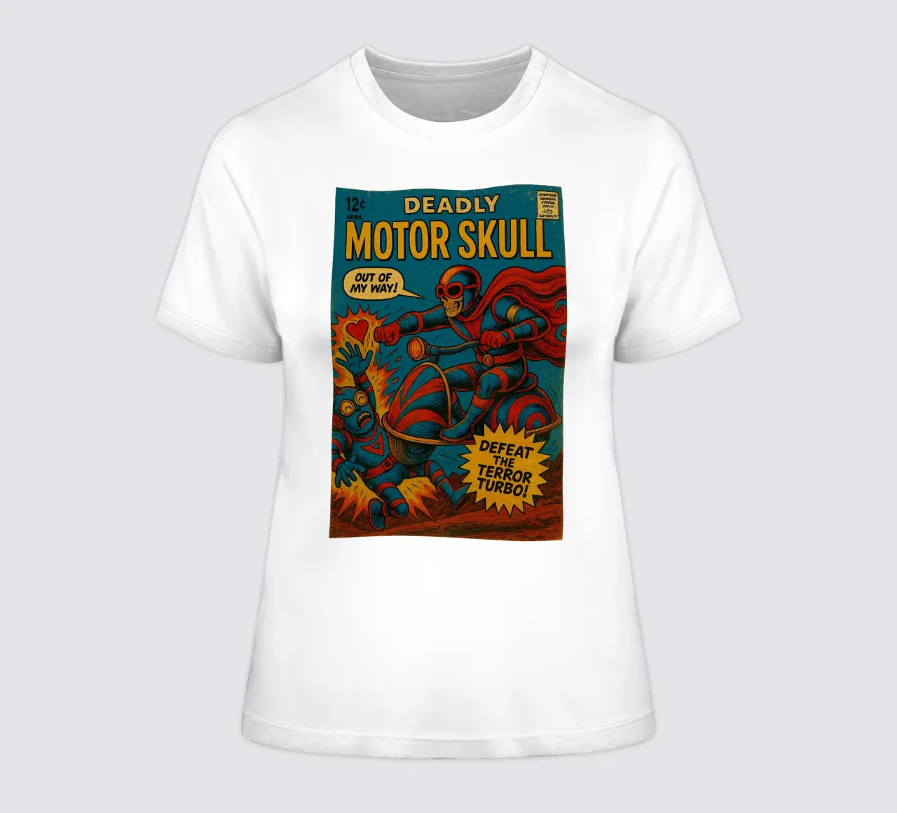 MOTOR SKULL - Fresh Supes On The Block t-shirt da donna da Vintage Van Gogh