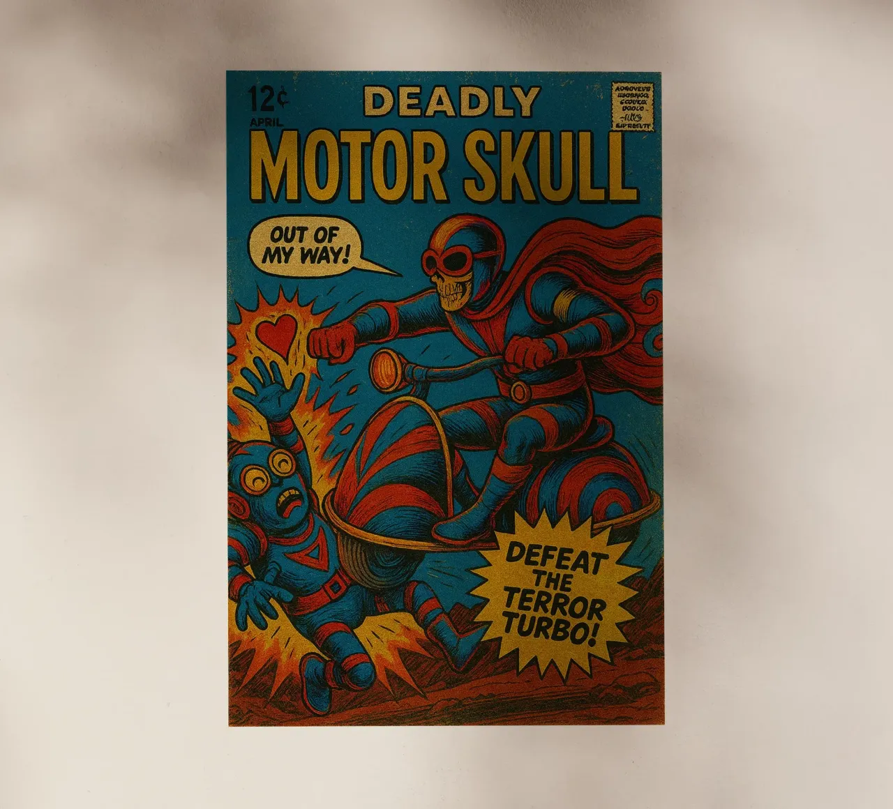 MOTOR SKULL - Fresh Supes On The Block pellicola backlit da Vintage Van Gogh