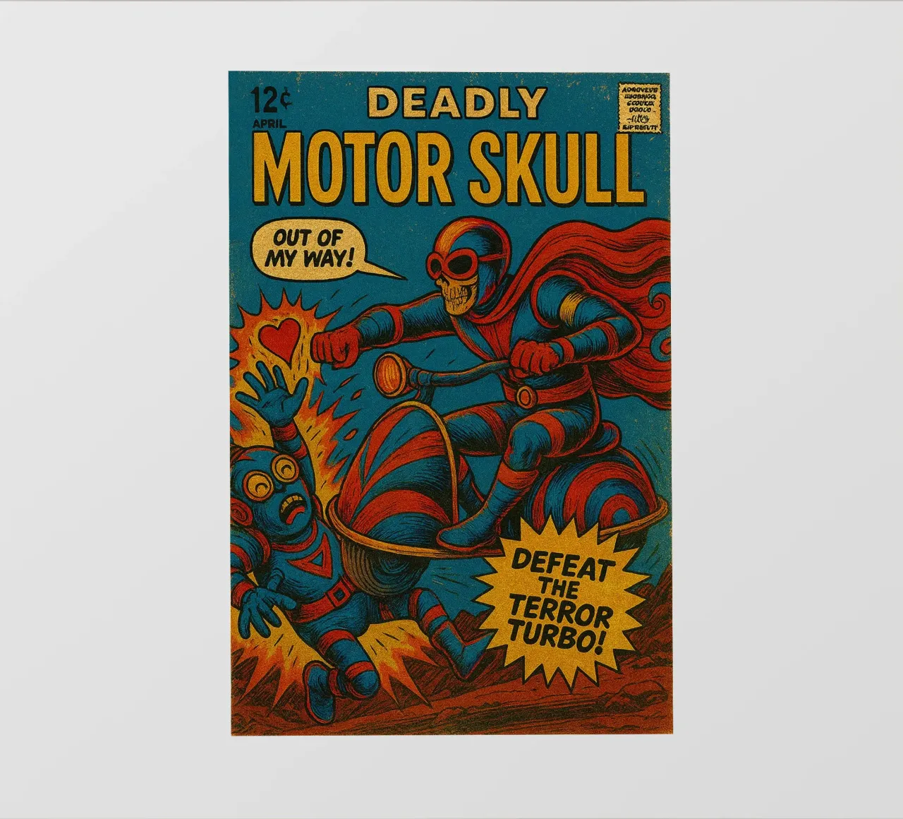 MOTOR SKULL - Fresh Supes On The Block pellicola backlit da Vintage Van Gogh