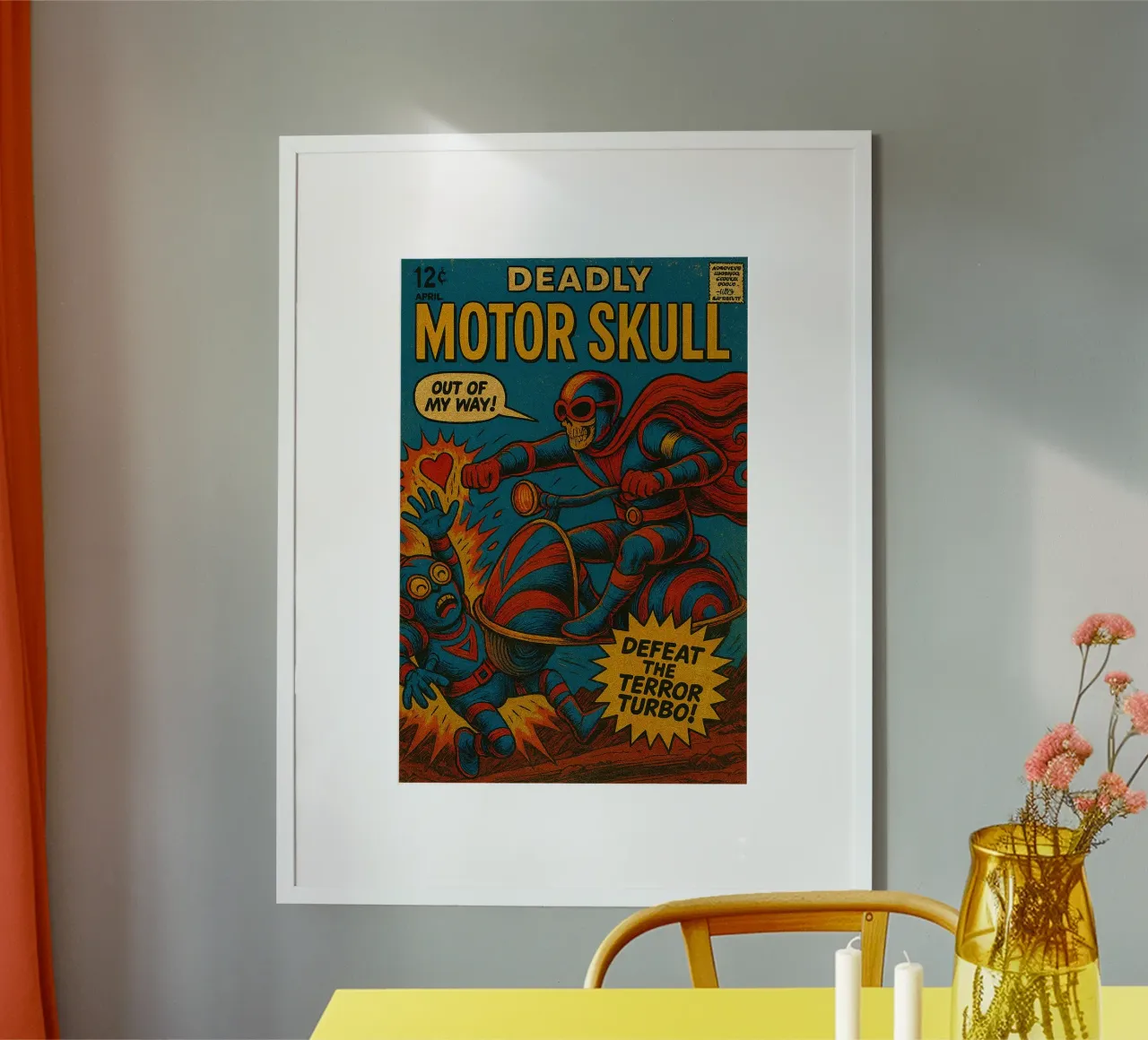 MOTOR SKULL - Fresh Supes On The Block carta hahnemühle da Vintage Van Gogh