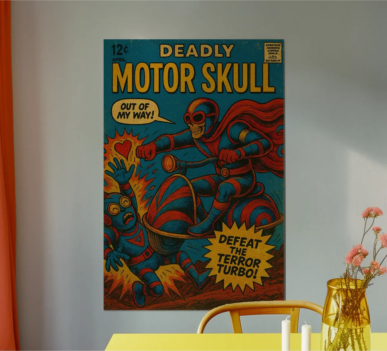 MOTOR SKULL - Fresh Supes On The Block carta hahnemühle da Vintage Van Gogh