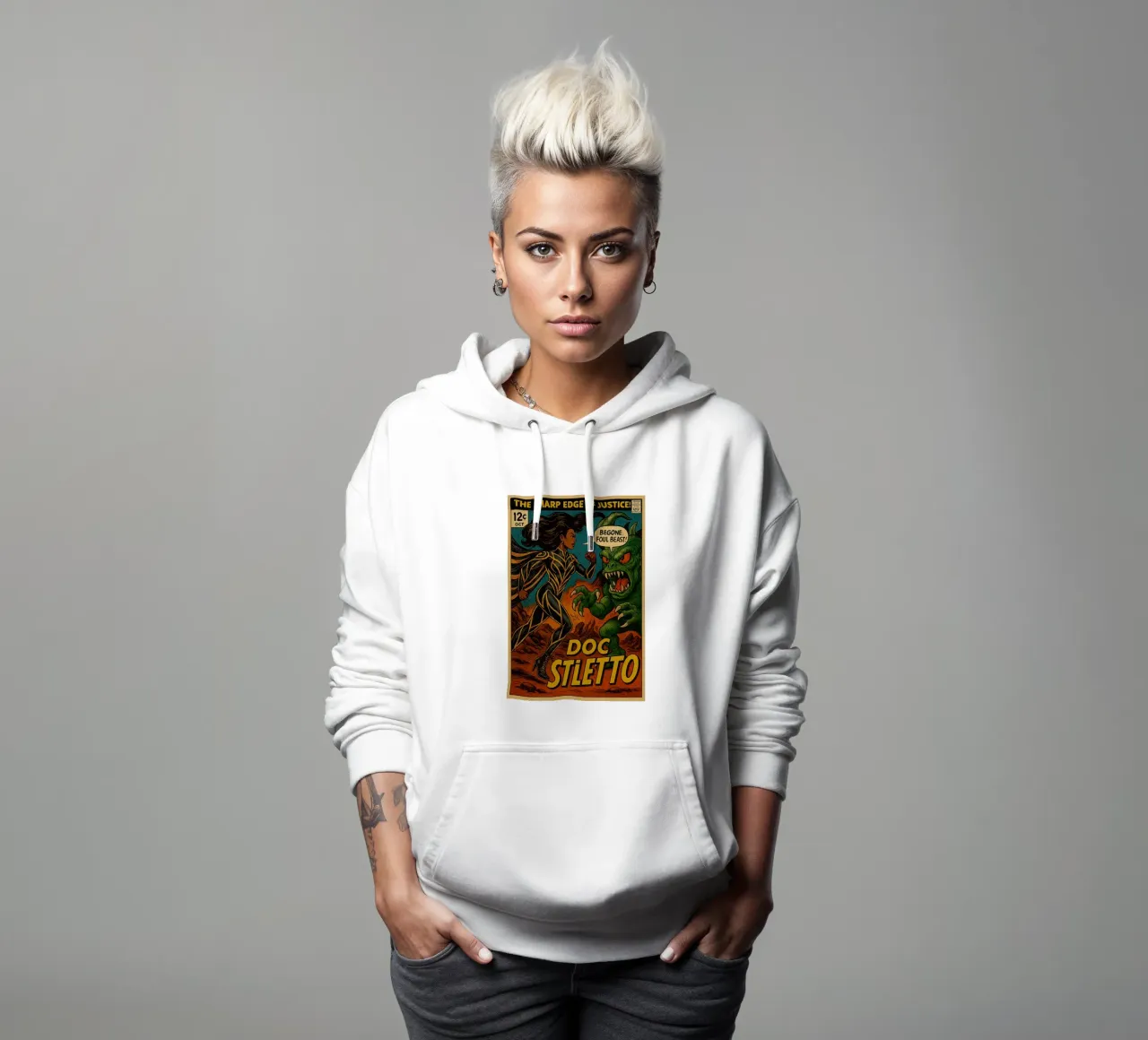 FUNGUS FIGHTERS - Fresh Supes On The Block felpa con cappuccio da Vintage Van Gogh
