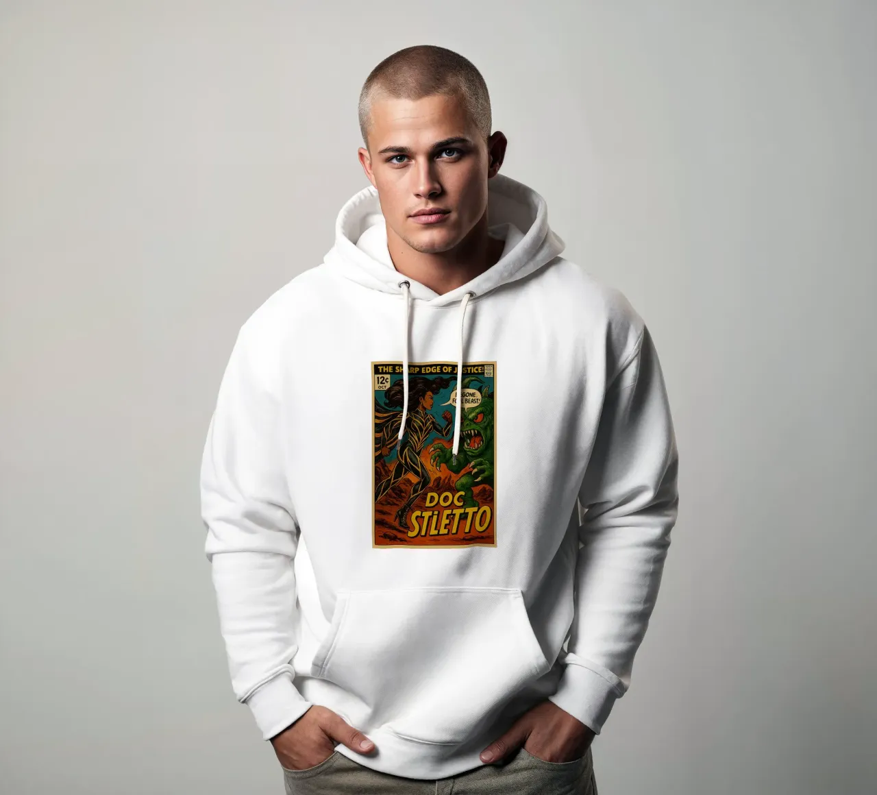 FUNGUS FIGHTERS - Fresh Supes On The Block felpa con cappuccio da Vintage Van Gogh