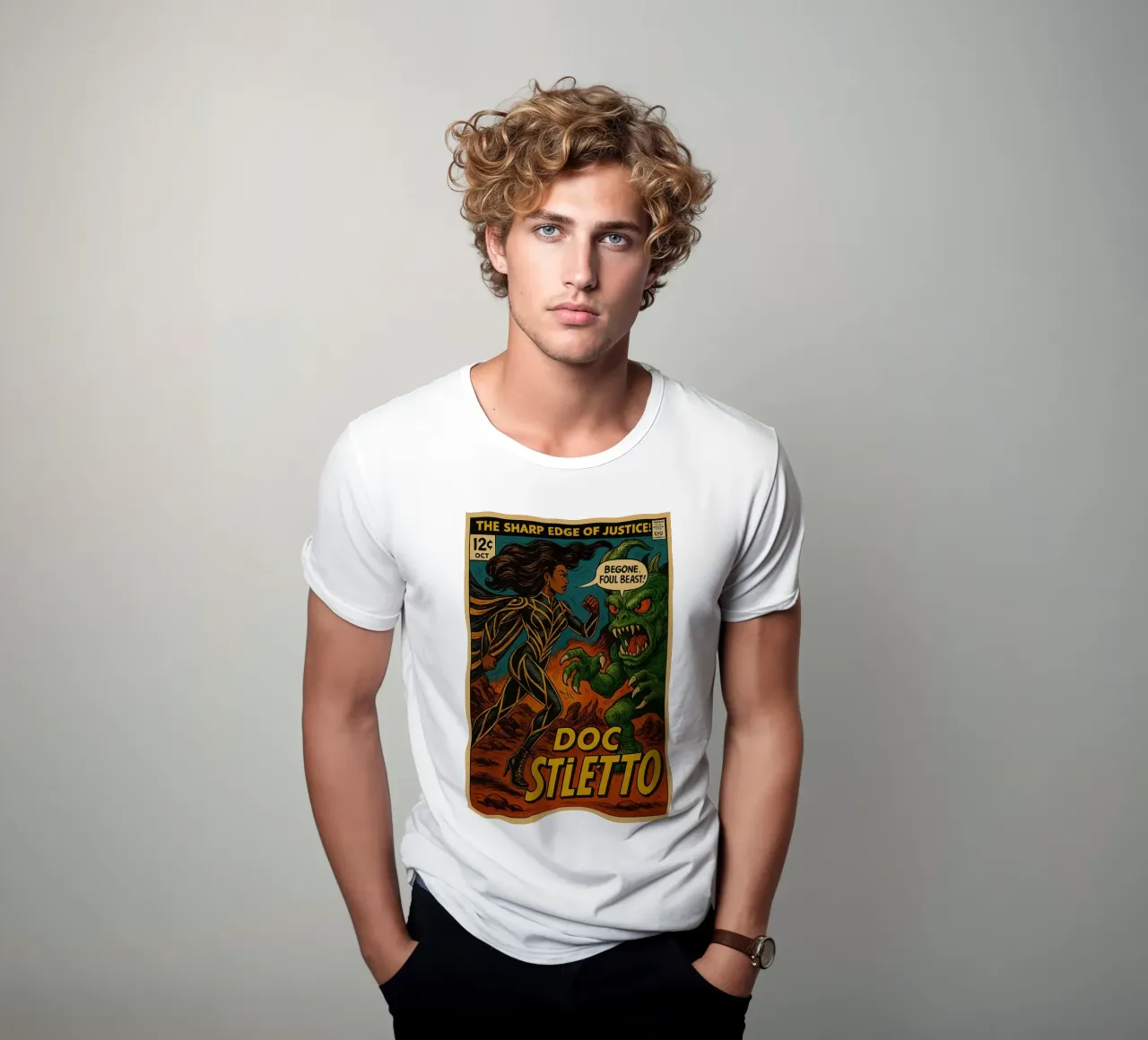 FUNGUS FIGHTERS - Fresh Supes On The Block t-shirt da Vintage Van Gogh