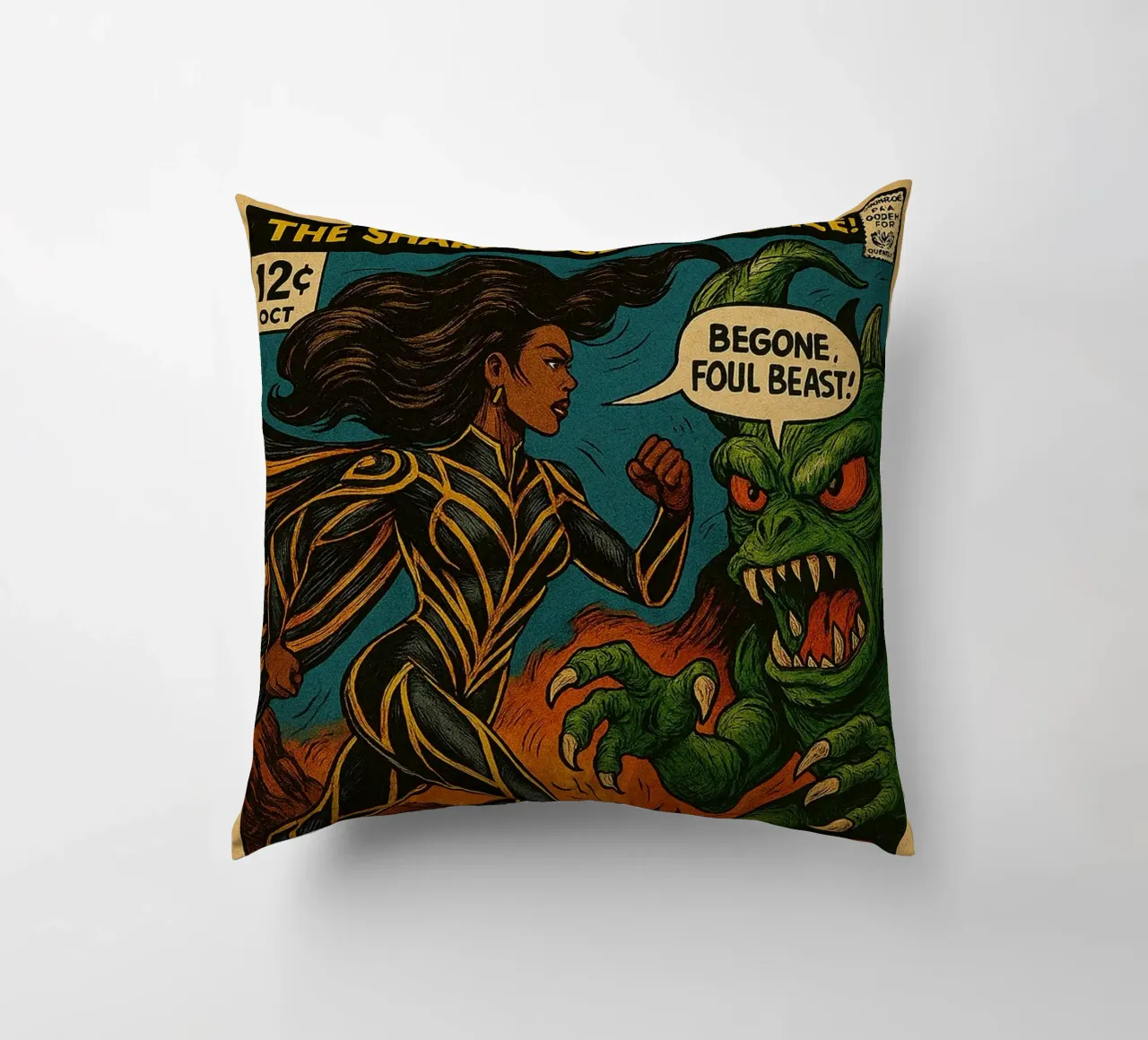 FUNGUS FIGHTERS - Fresh Supes On The Block cuscino da Vintage Van Gogh