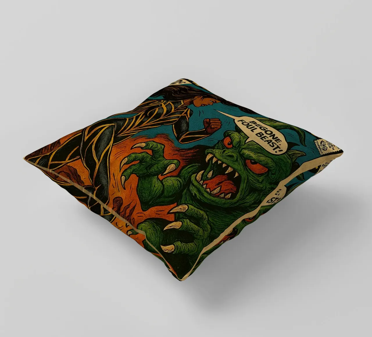 FUNGUS FIGHTERS - Fresh Supes On The Block cuscino da Vintage Van Gogh