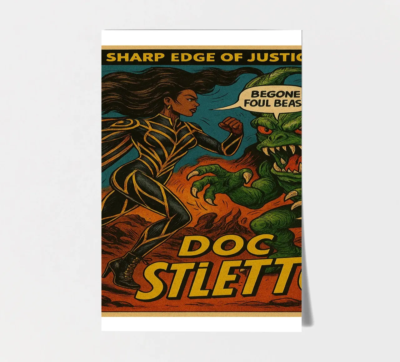 FUNGUS FIGHTERS - Fresh Supes On The Block foglio adesivo da Vintage Van Gogh