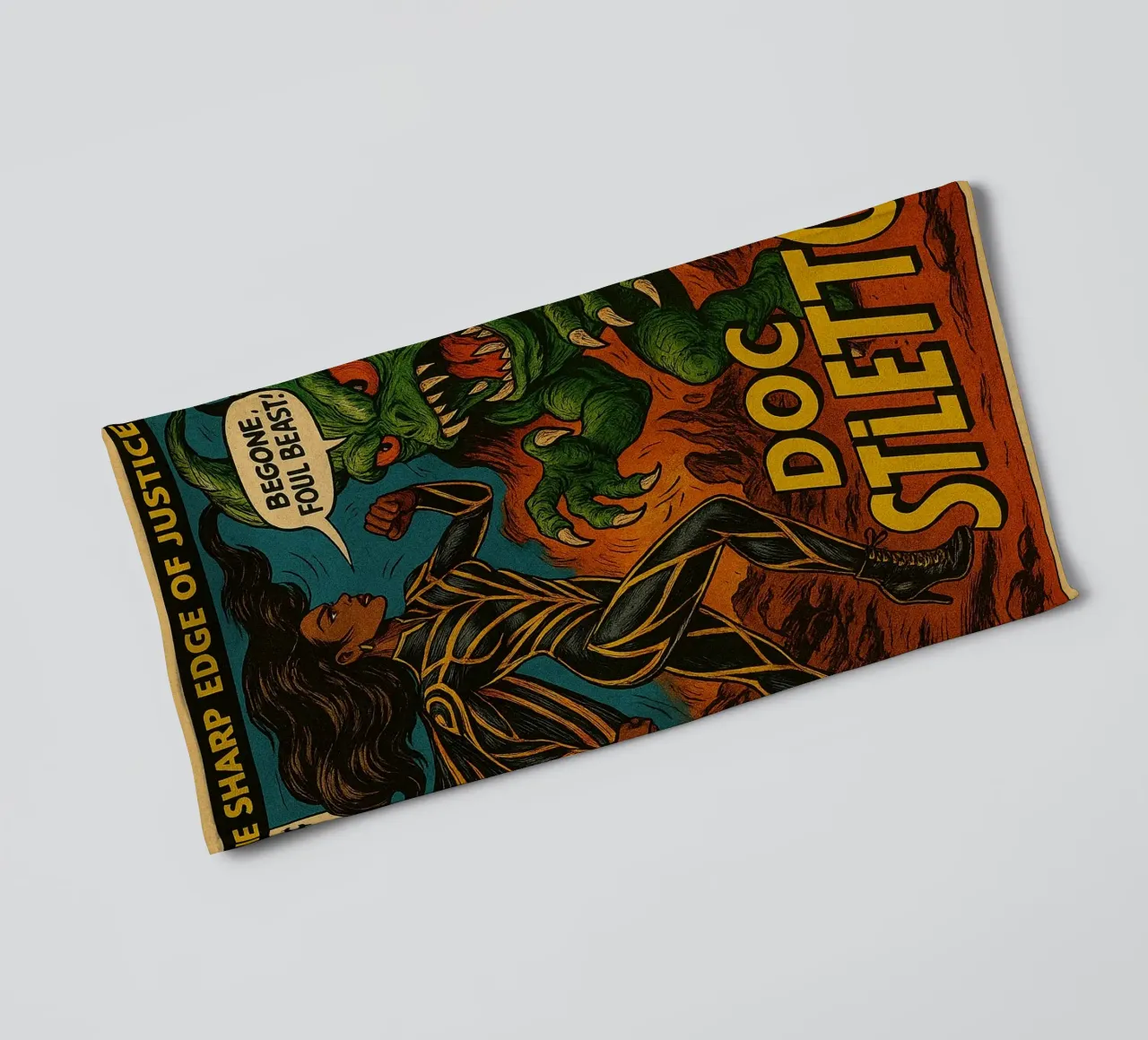 FUNGUS FIGHTERS - Fresh Supes On The Block asciugamano da bagno da Vintage Van Gogh