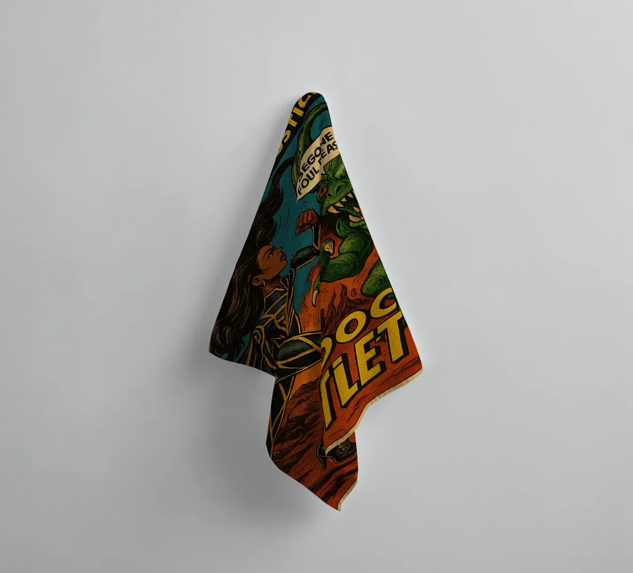 FUNGUS FIGHTERS - Fresh Supes On The Block asciugamano da bagno da Vintage Van Gogh