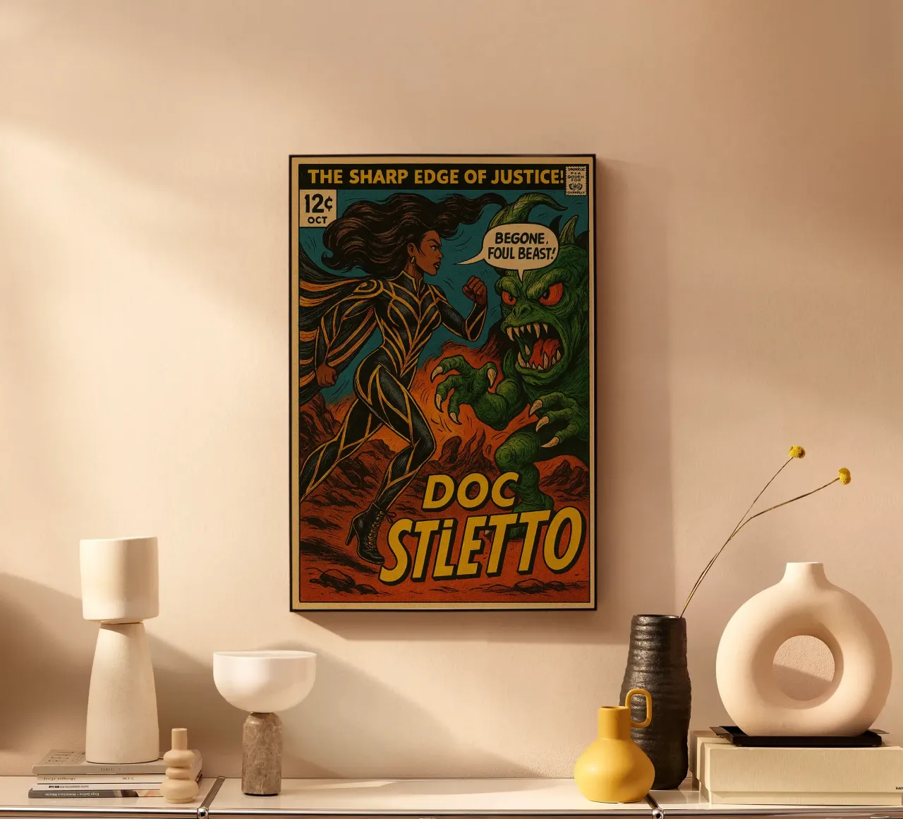FUNGUS FIGHTERS - Fresh Supes On The Block alluminio dibond da Vintage Van Gogh