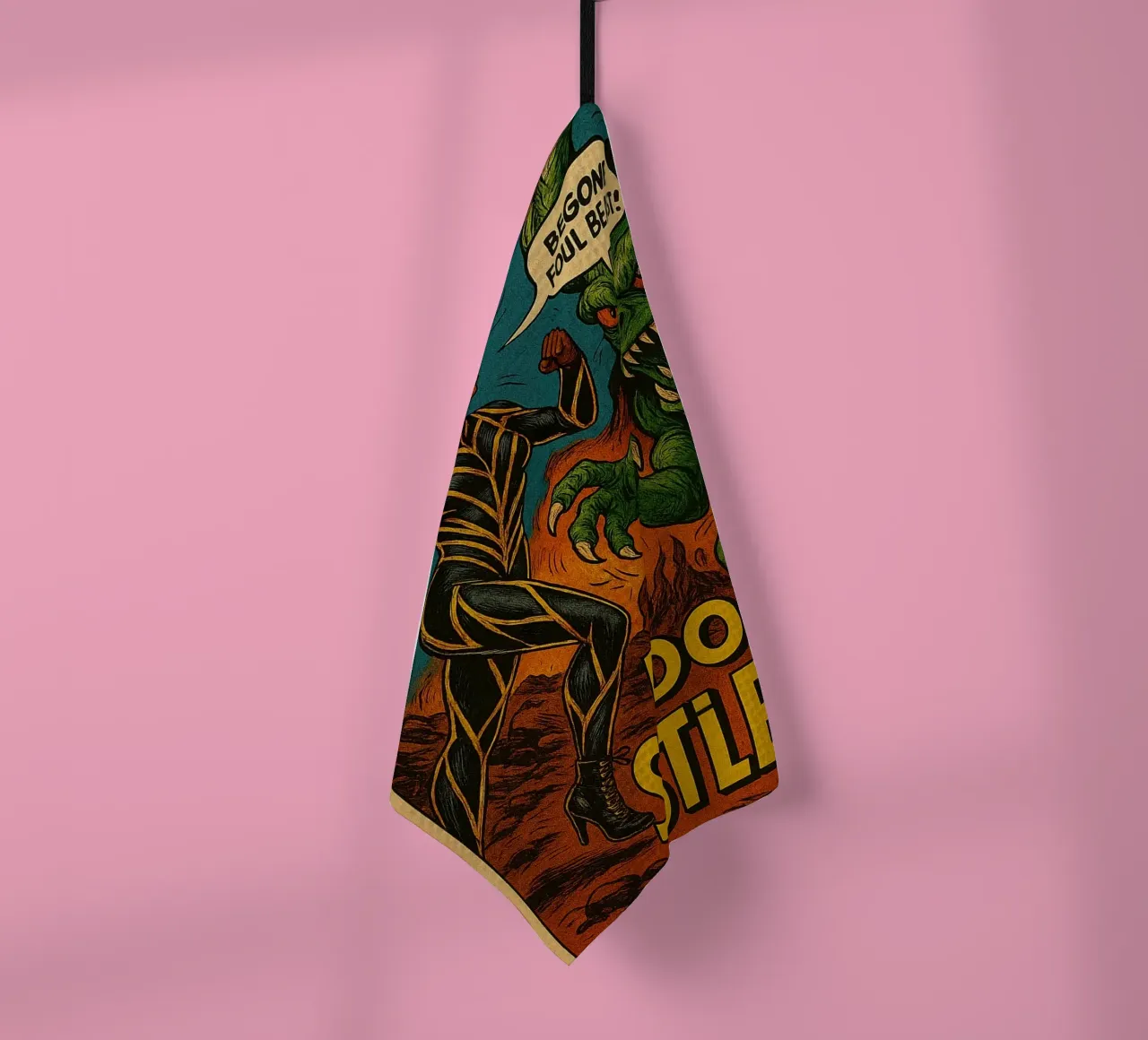 FUNGUS FIGHTERS - Fresh Supes On The Block torchon de Vintage Van Gogh