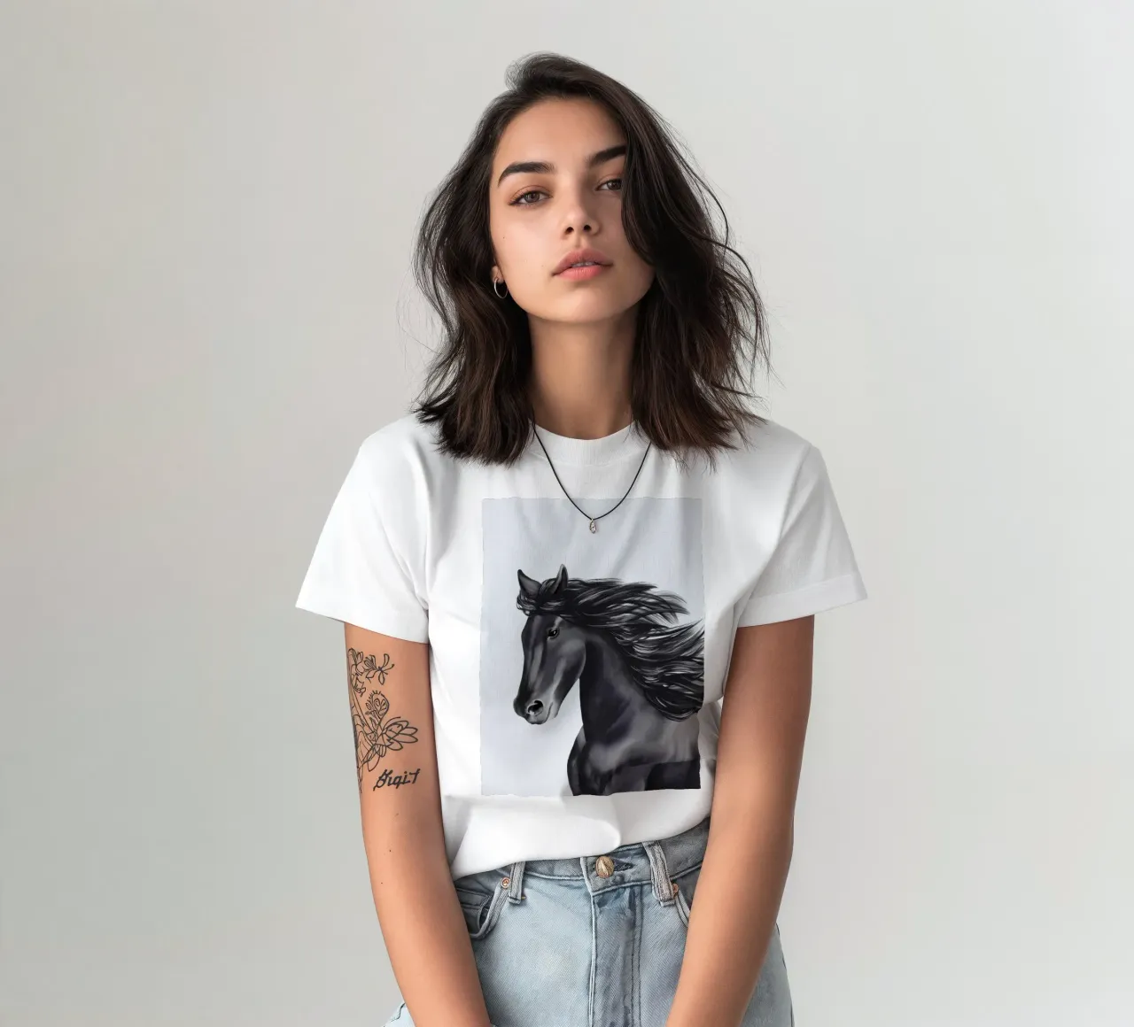 Friese Portrait t-shirt da Moonlit Illustrations