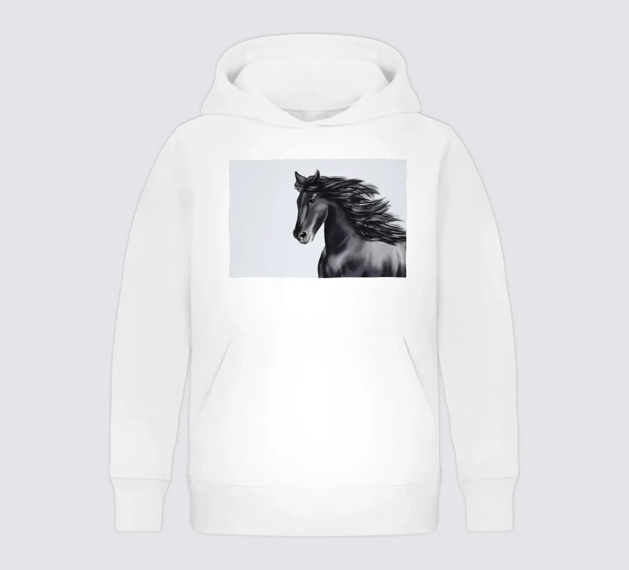 Friese Portrait felpa bambino con cappuccio da Moonlit Illustrations