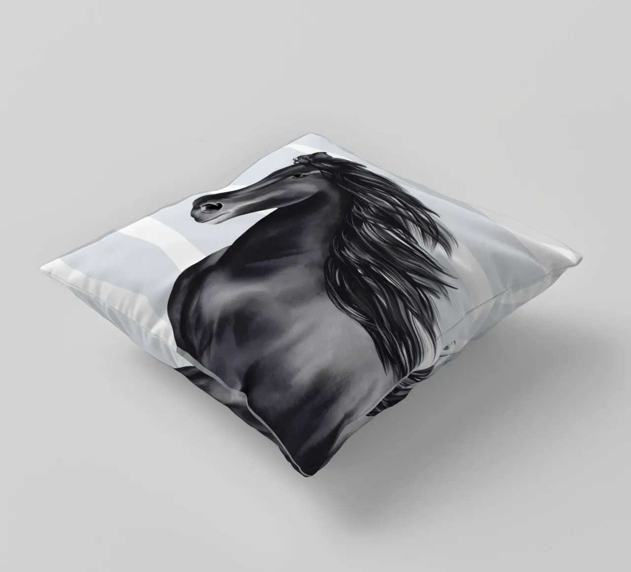 Friese Portrait cuscino da Moonlit Illustrations