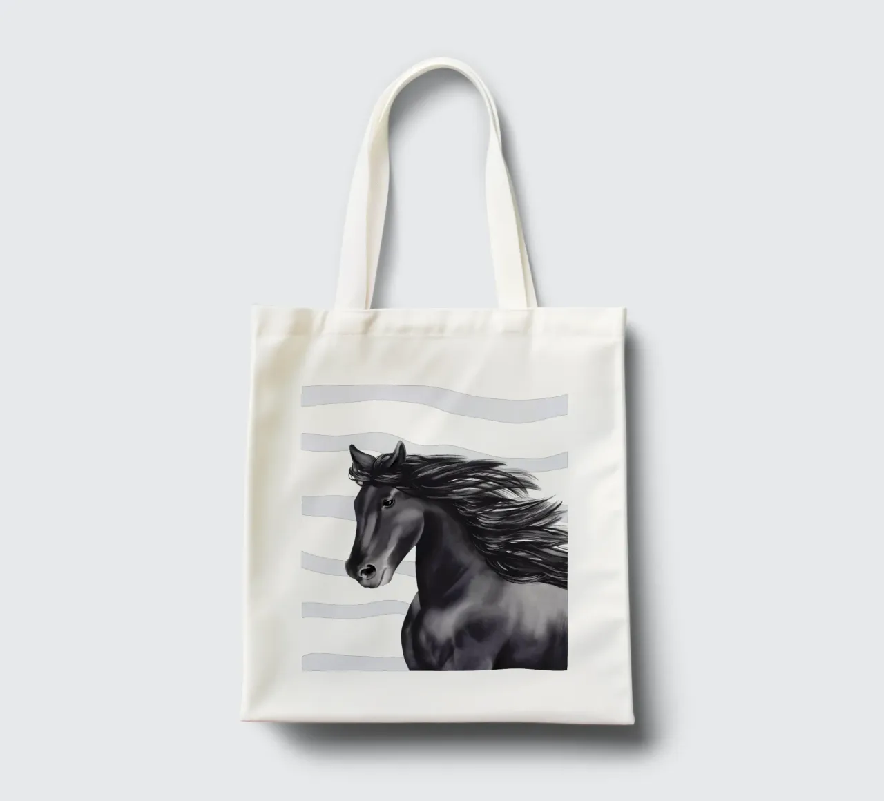 Friese Portrait borsa in juta da Moonlit Illustrations